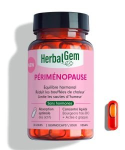 Gemmocaps Périménopause - 30 capsules BIO, 30 capsules